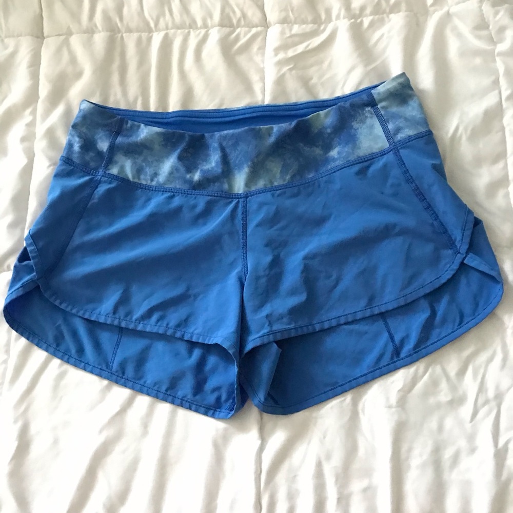 Lululemon Run Shorts Blue S6